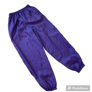 Vintage 80s Marika Windbreaker Track Pants Purple Pockets Size S